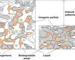 Schematic of MSW in fresh and degraded state (Fei et al. 2013)