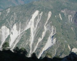 View of co-seismic landsliding during Gorkha 2015 earthquake in Nepal