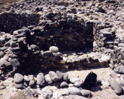 Remains of Walls in Phylacopi, island of Milos (circa 1100 BC). More info in Zekkos and Athanasopoulos (2004)
