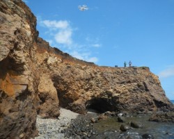 Quadrotor UAV collecting imagery for the characterization of volcanic rock masses