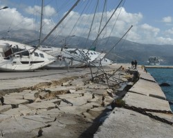 Port Damage during 2014 Cephalonia earthquake (Nikolaou et al. 2014)